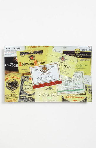 Ben's Garden 'Vintage Wine Labels' Decorative Glass Tray