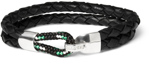 Miansai Waypoint Woven-Leather Bracelet