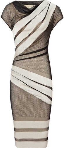 Alexie STRIPE LACE DRESS