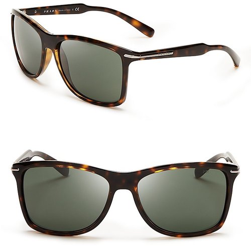 Prada Arrowhead Wayfarer Sunglasses