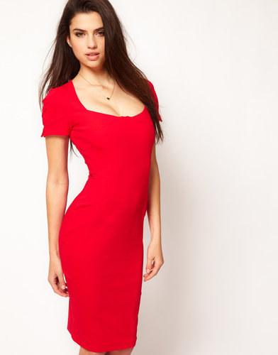 Hybrid Round Neck Pocket Pencil Dress