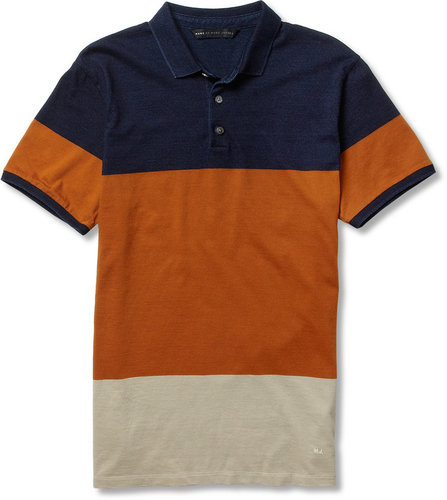 Marc by Marc Jacobs Striped Cotton-Jersey Polo Shirt