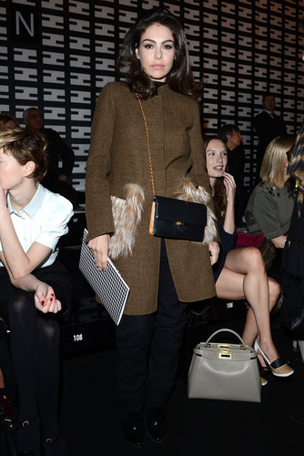 Oda Jaune at the Fendi Fall 2013 show in Milan.
Oda Jaune at the Fendi Fall 2013 show in Milan.