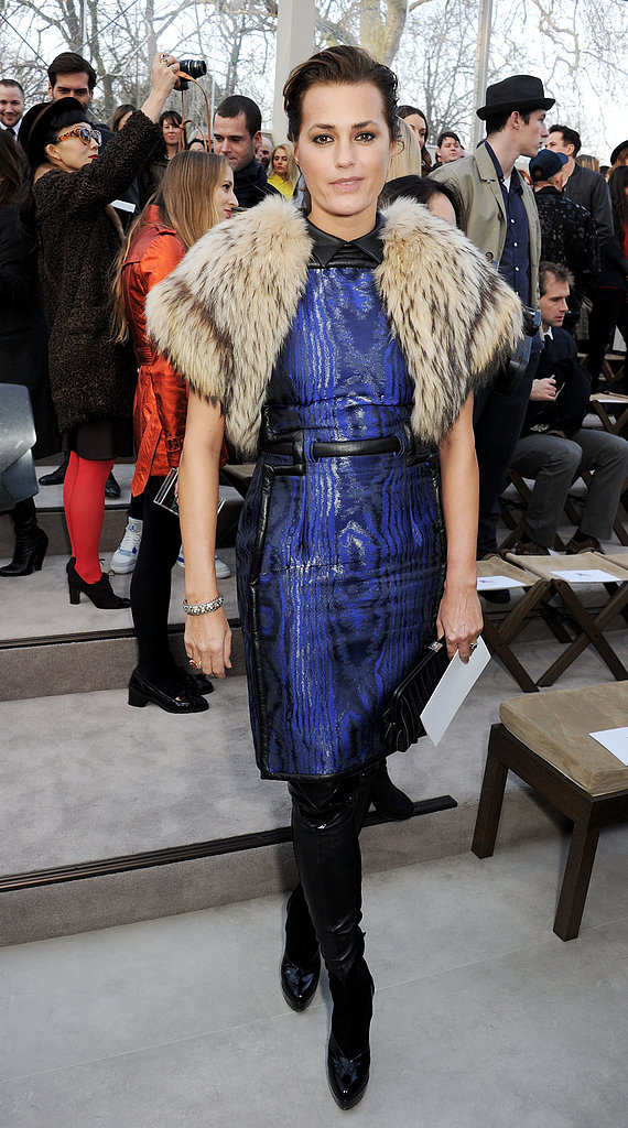 Yasmin Le Bon at the Burberry Fall 2013 show in London.
Yasmin Le Bon at the Burberry Fall 2013 show in London.