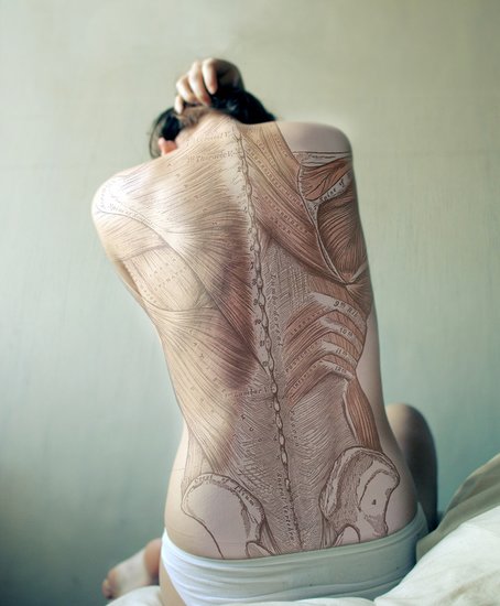 So this isn't a real tattoo, says photographer Diana Eastman, but, rather, a manipulated self portrait. The back image is from Gray's Anatomy (no, not the TV show). We think it's only a matter of time before a devoted med student gets this incredible illustration inked. Do you dare?
Source: Diana Eastman Photography
So this isn't a real tattoo, says photographer Diana Eastman, but, rather, a manipulated self portrait. The back image is from Gray's Anatomy (no, not the TV show). We think it's only a matter of time before a devoted med student gets this incredible illustration inked. Do you dare?
Source: Diana Eastman Photography