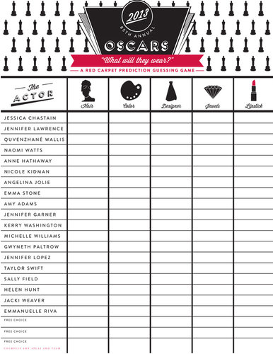 Red Carpet Prediction Guessing Game Red Carpet Prediction Guessing Game