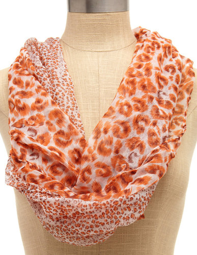 Mixed Brown Leopard Scarf