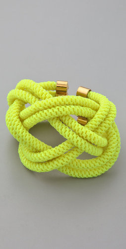 Noir jewelry Shaka Neon Knot Bracelet