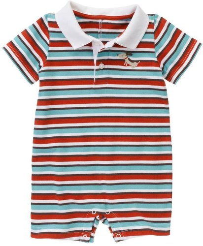 Stripe Polo One-Piece