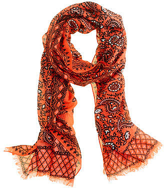 Vibrant paisley scarf