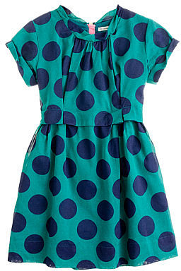 Girls' organdy poppet dress in super dot