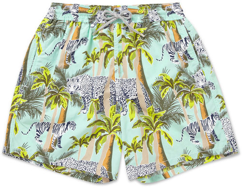 Vilebrequin Moorea Mid-Length Jungle-Print Swim Shorts