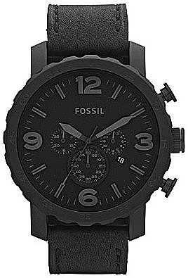 Fossil Men ́s Nate Oversized Black Dress Watch