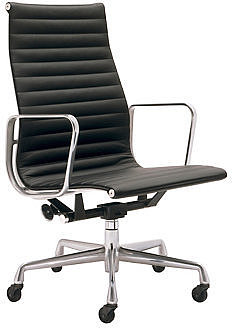 Eames Aluminum Executive Chair - Vicenza Leather