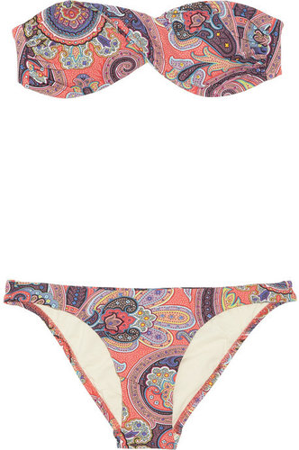 Melissa Odabash Martinique paisley-print bandeau bikini