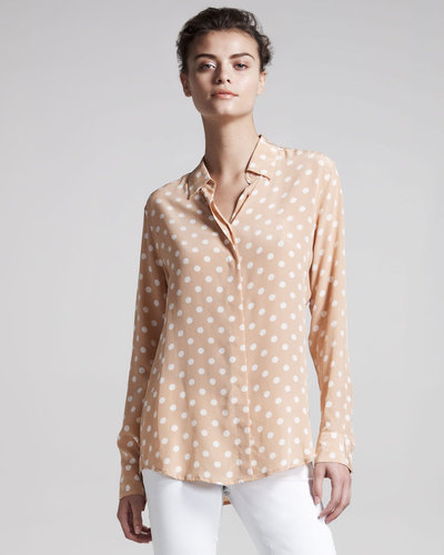 Equipment Retro Dot-Print Shirt