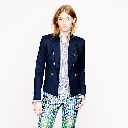 Double-breasted schoolboy blazer