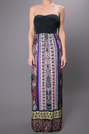 Twelfth Street by Cynthia Vincent Corset Maxi Dress