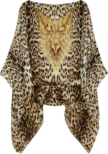 Roberto Cavalli Printed silk-chiffon top