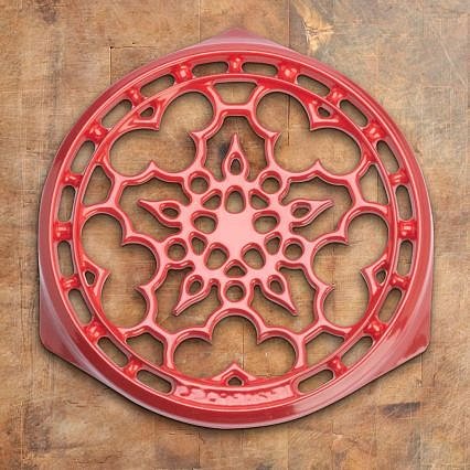 Le Creuset® Cherry Round Trivet, 9"