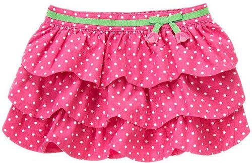 Tiered Polka Dot Bow Skirt