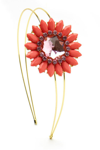 Coral-Flower Double Headband