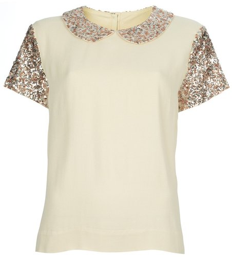 By Malene Birger Sequin blouse