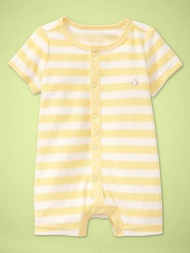 Favorite striped terry romper
