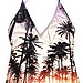 We Are Handsome Vacation palm sunset swimsuit