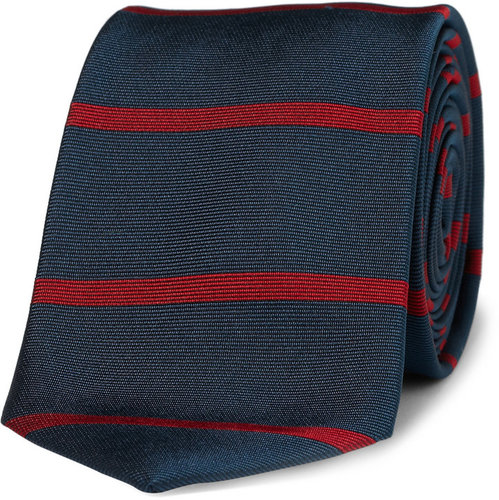 J.Crew Byrnes Slim Striped Silk Tie