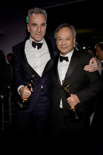 Daniel Day-Lewis and Ang Lee hugged at the Governors Ball.
Daniel Day-Lewis and Ang Lee hugged at the Governors Ball.
