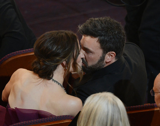 Jennifer Garner and Ben Affleck shared a kiss.
Jennifer Garner and Ben Affleck shared a kiss.