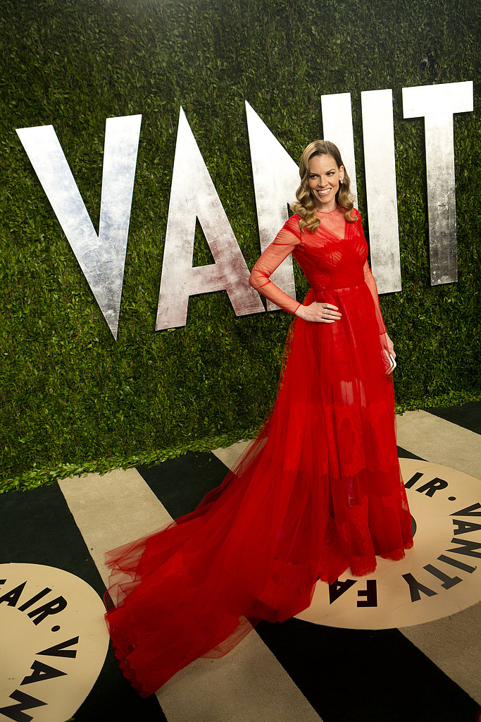 Hilary Swank arrived at the Vanity Fair Oscar party.
Hilary Swank arrived at the Vanity Fair Oscar party.