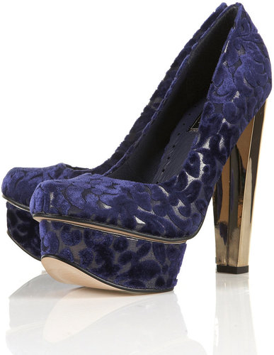 SHAKESPEARE Velvet Platforms