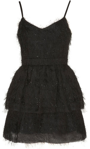 Petite Feather Prom Dress