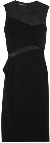 Narciso Rodriguez Tiered stretch wool-twill dress