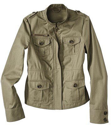 Coffee Shop Junior's Military Jacket -Olive