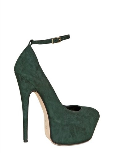 160mm Suede Pumps