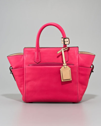 Reed Krakoff Mini Atlantique Tote Bag, Solar or Acid Pink