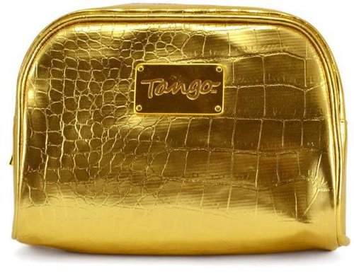 Tango Gold Crocodile Scoop Travel Pouch