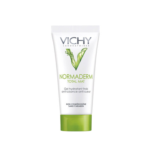 Leave it to the French to come up with a primer that cools on contact, soaks up oil, and fights acne. Vichy Normaderm Total Mat Anti-Shine Mattifier ($25) does all that and leaves a fresh cucumber scent behind, making this the ultimate primer.
Leave it to the French to come up with a primer that cools on contact, soaks up oil, and fights acne. Vichy Normaderm Total Mat Anti-Shine Mattifier ($25) does all that and leaves a fresh cucumber scent behind, making this the ultimate primer.