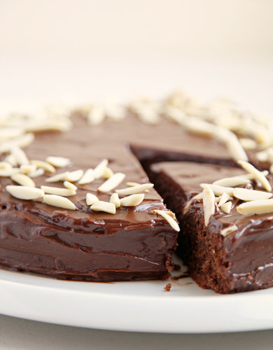 Adapted from Julia Child's Mastering the Art of French Cooking, this Reine de Saba — a chocolate almond cake recipe — features a rich, fudgy center.
Adapted from Julia Child's Mastering the Art of French Cooking, this Reine de Saba — a chocolate almond cake recipe — features a rich, fudgy center.