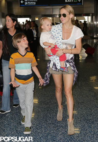 Kate Hudson and her sons Ryder and Bing walked through Miami International airport on Wednesday.
Kate Hudson and her sons Ryder and Bing walked through Miami International airport on Wednesday.