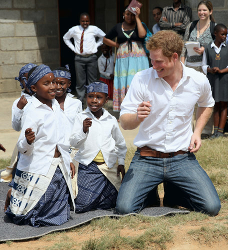 Prince Harry visited the Kananelo Centre for the Deaf in Lesotho.
Prince Harry visited the Kananelo Centre for the Deaf in Lesotho.