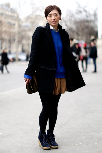 Sharp cobalt and camel made this classic Winter look all the more exciting.
Sharp cobalt and camel made this classic Winter look all the more exciting.