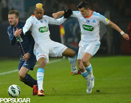 David Beckham made his first start for Paris Saint-Germain.
David Beckham made his first start for Paris Saint-Germain.