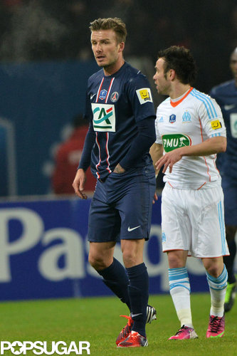 David Beckham had his first start for his new team Saint-Germain in Paris.
David Beckham had his first start for his new team Saint-Germain in Paris.