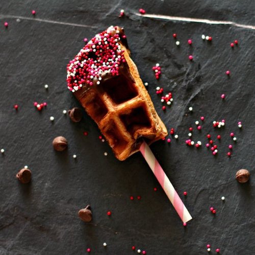 Chocolate Covered Cherry Waffle Sticks Chocolate Covered Cherry Waffle Sticks