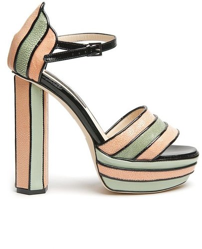 Chrissie Morris Yazmin Multi-Stripe Sandal