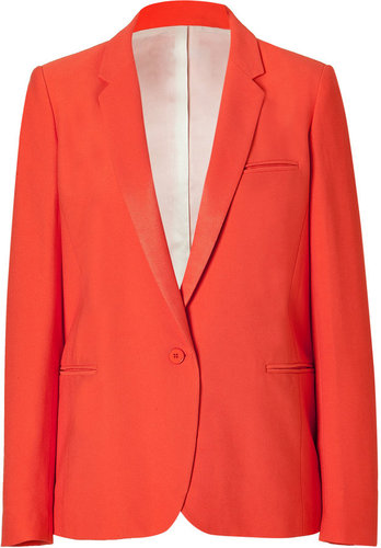 Sandro Tangerine One-Button Jacket